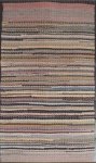 RAG CARPET PASTEL RANDOM HORIZONTAL STRIPS