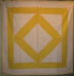 SAWTOOTH DIAMOND IN A SQUARE yellow