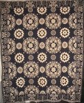 W. CRAIG, INDIANA ANTIQUE JACQUARD COVERLET