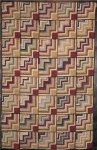 STAIR STEPS ANTIQUE HOOKED RUG