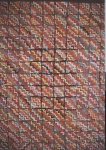 SQUIGGLY ZIGZAG ALL OVER PATTERN HOOKED RUG