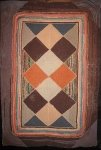 HARLEQUIN ANTIQUE  HOOKED RUG