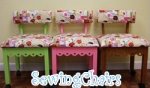 Arrow Gingerbread Sewing Chair