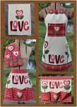Just 2 Tea Towels- Love Set