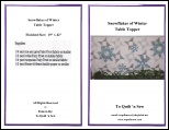 Snow Flakes of Winter Table Topper
