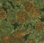 Moda-Woodland Holiday-Pine Cones-Black-32282-14