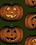 In the Beginning Fabrics Hallowgraphix Jack O Lantern Green
