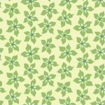 In The Beginning BREEZE Fabric - Small Flowers Green