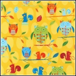 Amy Schimler Animal Party Too Owls Summer 1 yard