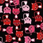 Ann Kelle  URBAN ZOOLOGIE  Sassy Kitty Cats Licorice