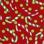 O' TINSEL TREE - Crimson Red Candy Canes (sku11164-91)
