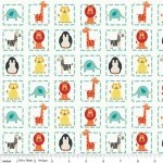 Riley Blake Designs Alphabet Soup Boy Squares Animal