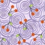 In the Beginning- POLKA DOT GARDEN  -Cherry Circles Violet