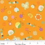 Riley Blake - HAPPIER - Garden Bugs Orange
