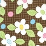 Sale Moda Birdie Happy Flowers Brown 