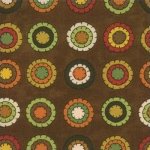 Deb Strain Saltbox Harvest Penny Rug Dots Brown
