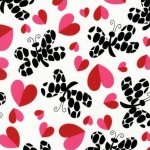 Robert Kaufman Heart Garden Fabric - Love Butterflies