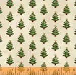 Windham Paper Dolls Christmas Vintage Christmas Trees Cream