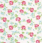 Tanya Whelan Fabric Sugar Hill Scattered Roses White 