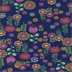 Timeless Treasures Fabric Elephant Showers Wildflowers 