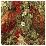 Benartex - Rooster Fields