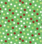 Polka Dots on Green