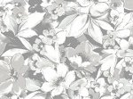 Flower Bouquet in Gray and White