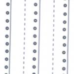 Little Apples - Button Stripe in White