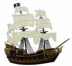 Pirate Ship - Brown New!