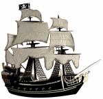 Pirate Ship - Black New!