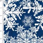 Snowflakes on Dark Blue