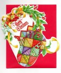 Patchwork Stocking Boxed Cards
