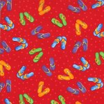 Ocean View - Flip Flops In Red