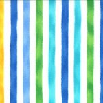 Ocean View - Cabana Stripe In Aqua Blue