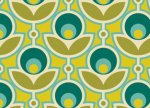 Notting Hill - Primrose in Aquamarine