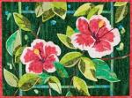 Bigfork Bay Cotton Co-Hibiscus by Brenda Yirsa
