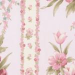 0003-03 *Sumptuous Living* Pink Floral Stripe on Pink