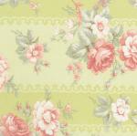 0019-05 *Somerset Cottage* Green Floral Stripe