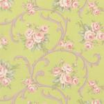 0020-05 *Somerset Cottage* Green Floral Filigree