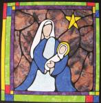 1-wh101 *Mother & Child* Stained Glass Quilt Kit