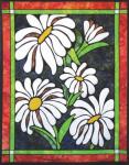 1-wh108  *Daisy Stained Glass Quilt Kit*