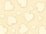 20933-E  * Popcorn the Bear *  Yellow Tonal Stitched Hearts