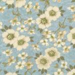 4210-b *Blossom Lane* Wild Roses & Dogwood on Blue