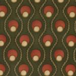 46056-24 *Collections Aliance* Dark Brown Circle/Wavy Line Print
