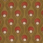46056-30 *Collections Aliance* Gold Circle/Wavy Line Print