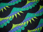59285   *Sullivan's International*  Green and Blue Geometric Stripe on black.  Was 7.25