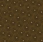 7115-3  *Old Glory*  Brown with Cream Stars