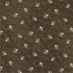 7121-3 *Old Glory*  Cream Star Flower on Brown