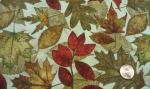 Timeless Treasures, Large Tossed Leaves, TIM-C6381, Beige with leaves