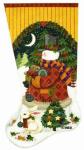 MS729B Old Fashioned Snowman Sock